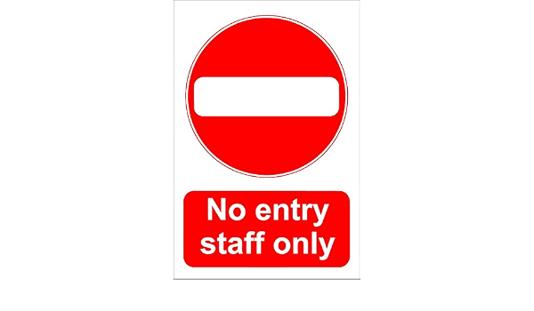 Geen Entry Alleen Personen Teken Zelfklevend Vinyl 0mm X 150mm Amazon Nl Klussen Gereedschap
