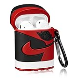 Gift-Hero Compatible with Airpods 1&2 Soft Silicone Cute Case, Cartoon 3D Fun Luxury Funny Cool Designer Kits Character Skin Fashion Stylish Chic Cover for Girls Boys Kids Teens Air pods (Red Shoes)