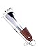 Mudder Stainless Steel Metal Shoe Horn with Leather Strap and Key Ring for Men, Women, Kids, Seniors