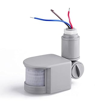 LED Security PIR Infrared Motion Sensor Detector Wall ...