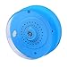 Tmvel Bluetooth Shower Portable Speakerphone with Built-In Mic - Retail Packaging - Blue