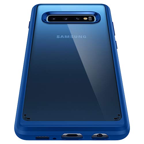 Spigen Funda Ultra Hybrid Compatible con Samsung Galaxy S10 (2019), Protección híbrida de la caída - Azul Prisma