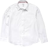 French Toast School Uniform Boys Long Sleeve Classic Dress Shirt, White, 8