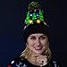 JOYIN Christmas Light-up Knitted Beanie Cap Ugly Sweater LED Lit-up Hat with 6 Flashing Modes Party Accessories Supplies