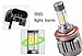 YITAMOTOR H13 9008 LED Headlight Bulb 4 Side COB Dual Beam High Low Kit 80W 8000LM Super White 6000K Fog Light Led