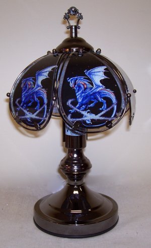 Blue Dragon Touch Lamp