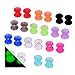 Longbeauty 11 Pair Thin Silicone Ear Skin Flexible Flesh Double Flared Ear Tunnels Expander Plugs Stretcher 11 Colors-5mm