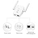 Wifi Extender,LOPOO WiFi Repeater Wall Plug Wireless Booster Full WiFi Covering Long Range Network Extender Wireless Extender with Dual Rotary External Antennas