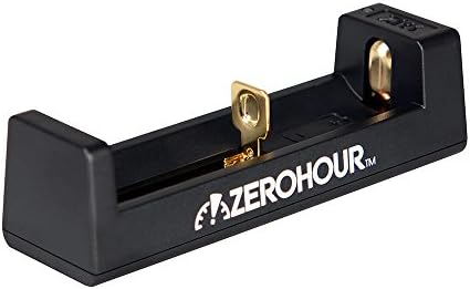 ZeroHour ZH1 Lithium-ion Battery Charger for 10440, 14500, 14650, 16340, 17335, 17500, 17670, 18350, 18490, 18500, 18650, 18700, 22650, 25500, and 26650 3.6/3.7V Lithium-ion batteries