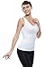 Franato Women's Shapewear Camisole Seamless Basic Smoothing Tank Top White Large