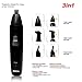 Nose Hair Trimmer, Rozia 3 in 1 Men's Rechargeable Electronic Multifunctional Trimmer– Ear, Nose, Eyebrow, Mustache and Beard – Wet and Dry Operation – Adjustable and Easy to Clean