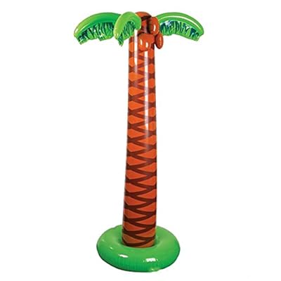 Inflatable Palm Trees Set, 1, Palm Tree 66â€™â€™ - 1, Palm Tree Beer Soda Cooler, 48â€™â€™ - By 4Eâ€™s Novelty,