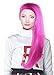 Long Hair Fantasy Wig Pink Hairpiece for Women Anime Cosplay Dress Up Costume