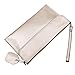 S-ZONE Women's Genuine Leather Envelope Clutches Handbag Shoulder Evening Bag