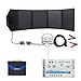 ACOPOWER 12v 50W Solar Charger Waterproof Foldable Camping Solar Panel Kit, 5A Charge Controller with USB Ports