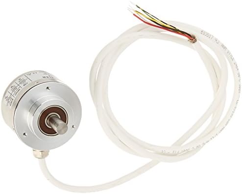 Hengstler 0522293 RI58-O/500EK.42KB Incremental Encoder, 10 mm Solid Shaft, 500 Pulses, Grey