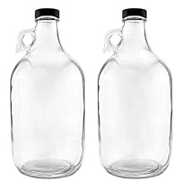 NiceBottles - Glass Half Gallon Jug, Pack of 2