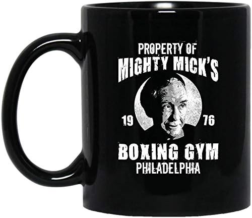Mighty Mick Boxing Gym T-Shirt (Black Mug 11oz;Black;11oz)