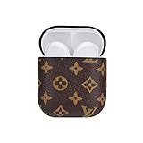 AirPods Case, Leather Protective Shockproof Case Cover AirPods Accessories with Carabiner Compatible with Apple AirPods Charging Case