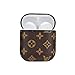 AirPods Case, Leather Protective Shockproof Case Cover AirPods Accessories with Carabiner Compatible with Apple AirPods Charging Case