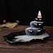 Truegood Ceramic Glaze Incense Smoke Cone Burner Backflow Censer Tower Holder