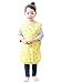 Plie Waterproof Kids Art Smocks 37 Colors (Age 1-8, S-XL Size), Yellow Bear (05-M)