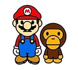 TY0049 Nintendo Super Mario Sticker, Automobile Bumper Skateboard Decal Sticker