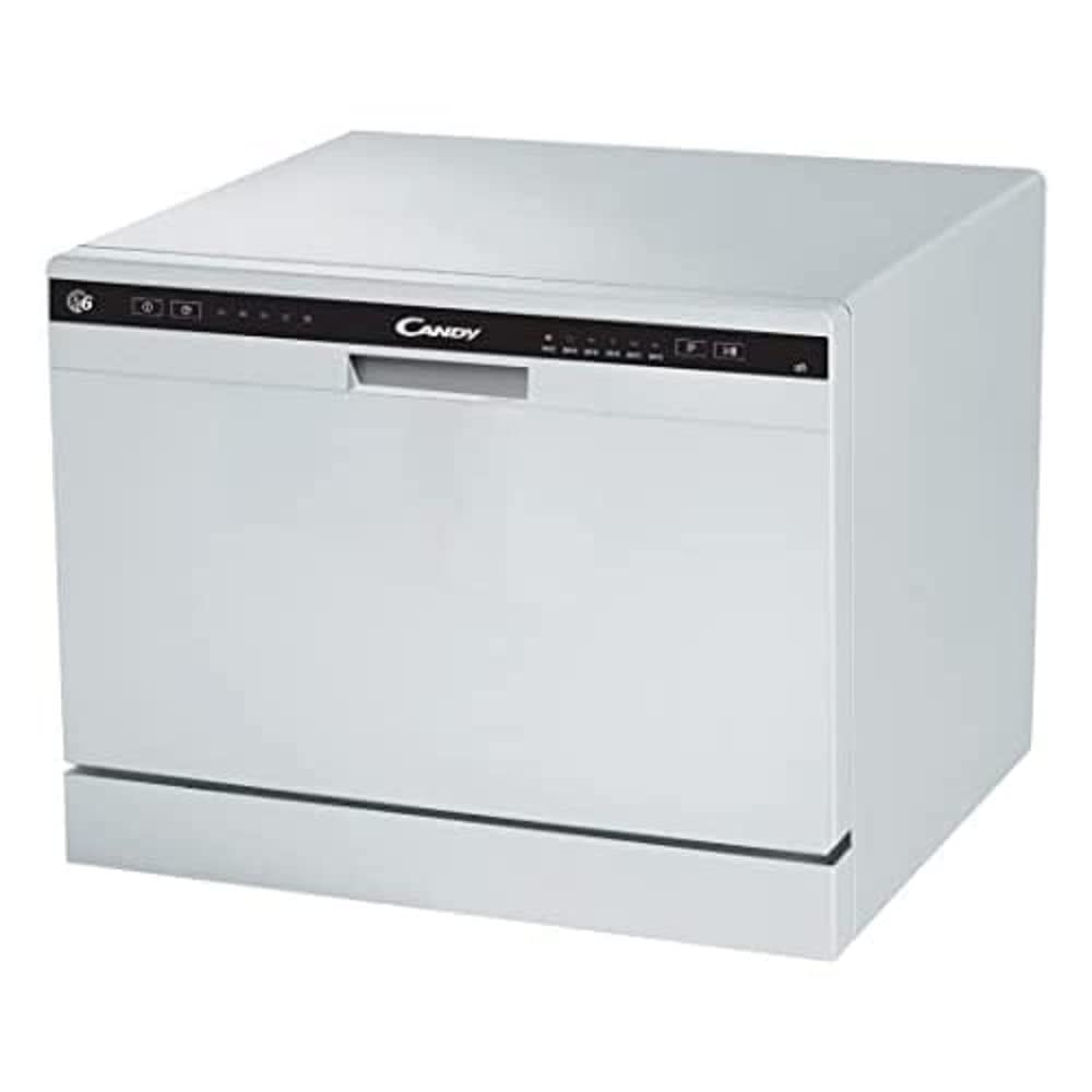 Candy-CDCP-6-Lavavajillas-Pequeno-6-Servicios-Digital-51DBA-6-Ciclos-Sistema-Antidesbordamiento-Indicador-Sal-y
