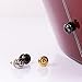 CLOUDMUSIC Mushroom Head Guitar Strap Buttons 2PCS Ukulele Strap Buttons Strap Locks Chrome (Silver)