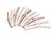 JS HANGER Padded Clothes Hangers for Sweaters - 17 Inch Coat Hangers No Shoulder Bump Foam Hanger Non Slip Satin Canvas Covers for Adults Wedding Bridesmaid Pack of 10, Ivory White