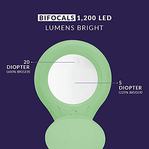 Neatfi Lampe Loupe LED 1200 Lumens - Lentille 5D/20D, 60 LED, Variateur - Pour Artisanat Et Lecture