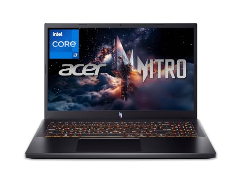 Acer Nitro V15 (ANV15-52-70MY) Gaming Laptop, 15,6" FHD IPS 165Hz Display, Intel Core i7-13620H, 16 GB RAM, 1 TB SSD, NVIDIA GeForce RTX 5060, Windows 11, QWERTZ Tastatur