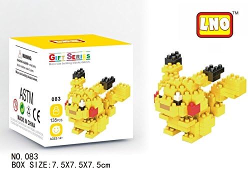 Fungshop Block Motorcycle Yellow Particle Diamond Building Block Mini Block Toys Gift (Pikachu)
