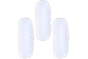 CLISPEED Portable Glasses Storage Case 3Pcs Frosted Lightweight Plastic Eyeglass Box for Outdoor and Travel