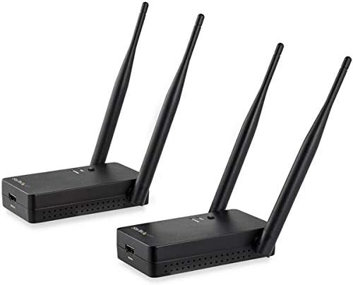 StarTech.com ST121WHDLR Wireless HDMI Transmitter Receiver Kit, 656 ft (200 m), 1080p, HDMI Over Wireless Extender