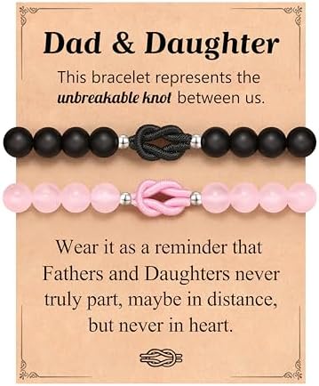 BelleFlair Bracelets Cœur – Set Mère-Fille Pour Rentrée Scolaire – Élastiques 15 Et 18,5 Cm – Symbole D'Amour Et De Courage