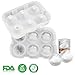 VOGEK Sphere Ball Maker Tray Clear Round Silicone Lid for Chilling Burbon Whiskey, Cocktails, Vodka, Leak Free Ice Molds, 2 Inch 6