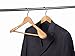 Amber Home 5 Pack Natural Wide Shoulder Wooden Suit Coat Hangers with Non Slip Pants Bar, Solid Wood Jacket Clothes Hangers Smooth Finish for Dress, Pants, Heavy Clothes (Natural, 5 Pack)