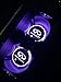 Car Logo LED Cup Pad led cup coaster USB Charging Mat Luminescent Cup Pad LED Mat Interior Atmosphere Lamp Decoration Light (Infiniti)