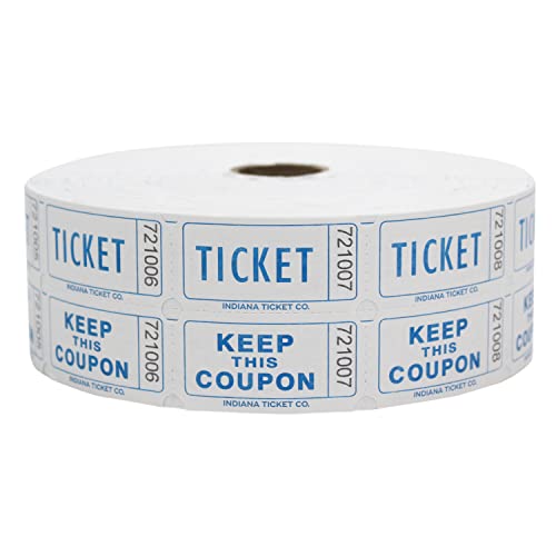 Raffle Ticket INDIANA TICKET CO. 2,000 Pink S Double Roll, Premium Quality 50/50 S, Tickets For Events, Carnivals, Door Prizes, Drinks And More Diaper Raffle Tickets