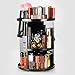 Unique Home 360 Rotating Makeup Organizer,Large Capacity,Adjustable Makeup Storage ,Fit Lipsticks,Cream,Brushes,Jewerlry,Countertop Shelf, Black Circle