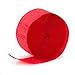 4 Rolls Red Crepe Paper Streamers 290 ft Total-Made in USA