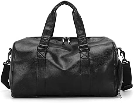 Wanmxinein crossbody bag men Unisex Leather Luggage Bag With Shoes