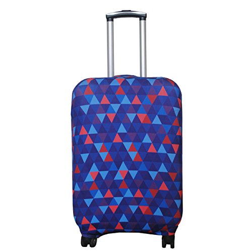 Explore Land Travel Luggage Cover Trolley Case Protective Cover Fits 18-32 Inch Luggage (Mosaic, XL (31-32 inch luggage))