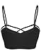 Luna Flower Women's Seamless Front Cut Out Cross Bralette Bra Tops(GBRW010)