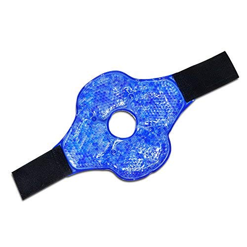 Knee Pack Heating Pads for Knee, Calf, Leg, Thigh, Elbow Pain - Hot and Cold Compression Ice Packs - Use for Injuries and Muscle Tension Relief, Cramps, Migraine, Neck and Shoulders - Put in Microwave