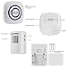 WJLING Home Security Alarm, Wireless Driveway Alert: Infrared Motion Sensor Chime with 1 Receiver and 1 Sensor -38 Chime Tunes - LED Indicators