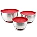 Stainless Steel Mixing Bowls with Lids & Non-Skid Rubber Grip Bottoms Set of 3. By: Blümwares