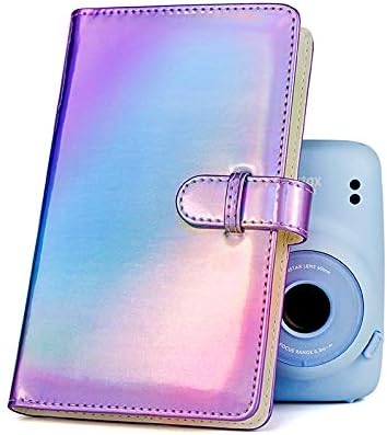 WOLVEN Mini Photo Album Compatible with Polaroid Fujifilm Mini 7s 8 8+ 9 25 26 50s 70 90 11 Film - (Y)