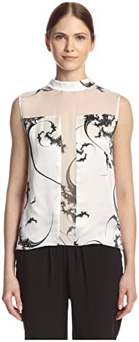 Thomas Wylde Women's Privet Printed Silk Top, Lily, S